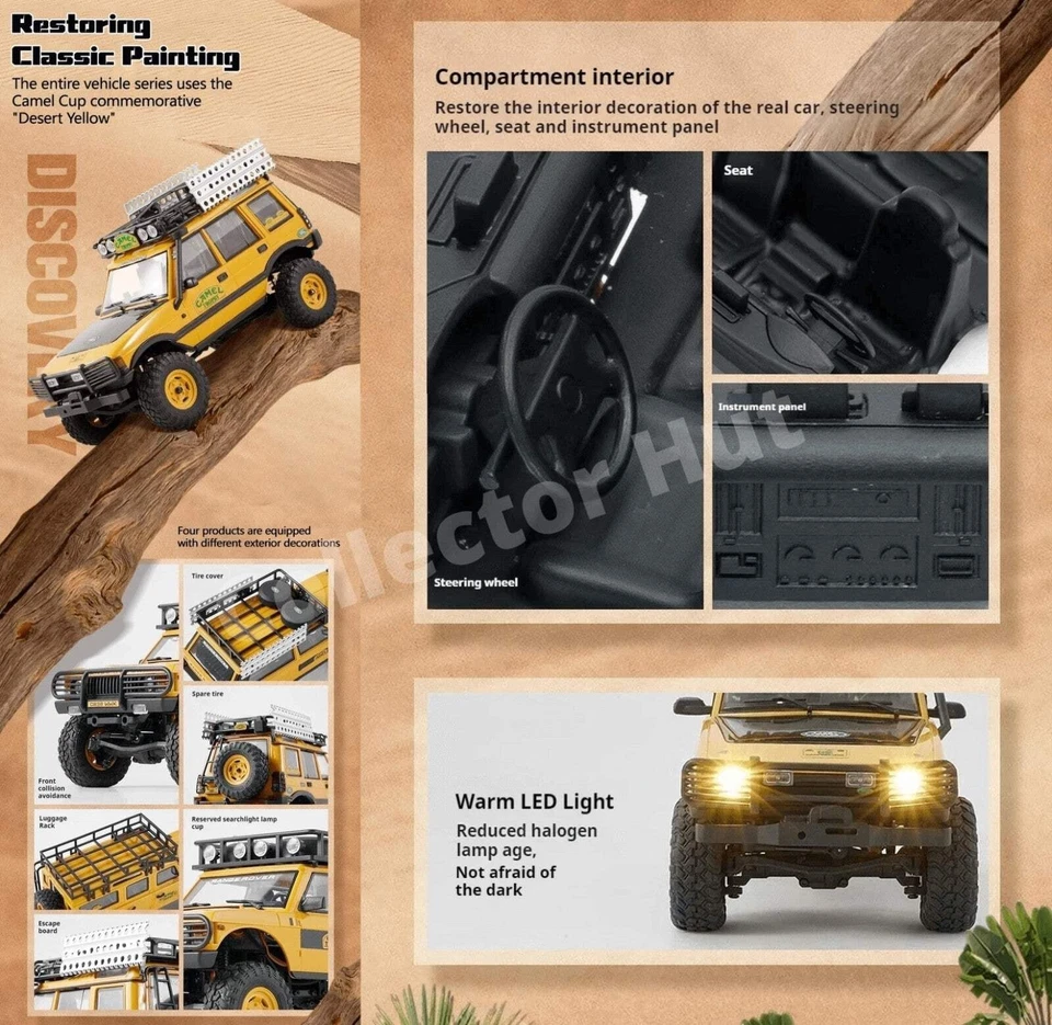 FMS FCX24M Land Rover 1:24 Rock Crawler Camel Trophy Edtion LICENSED - Image 3 of 4
