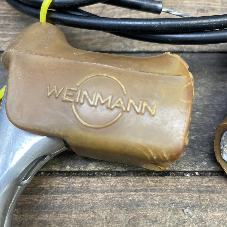 Vintage Weinmann Road Bike Brake Levers Raleigh Cometition GS Hoods Drilled - Image 4 of 4