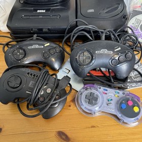 Sega CD 32X Genesis 2 Tower Of Power W Power Cables CD 32X