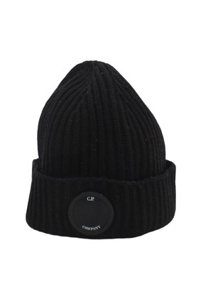 Company Men's Hat Black 100% Wool Beanie UK