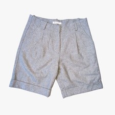 Comme Toi Cuffed Wool Shorts Lined Trouser Italian Made Women's Size SMALL
