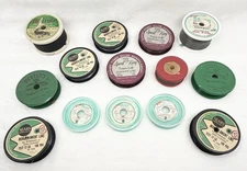 14 Vintage Fishing Line Leftovers Mixed Lot Various Brands/Types/Line Quantities