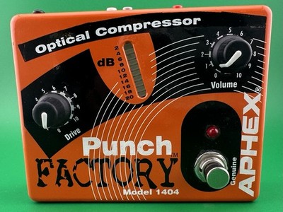 Aphex Model 1404 Punch Factory Optical Compressor Effects Pedal Preowned