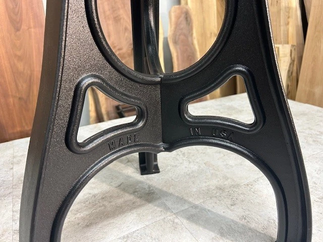 Base de mesa de aluminio fundido de 22 pulgadas de alto/patas de mesa auxiliar/patas de mesa de exterior/base Foto 2 de 4