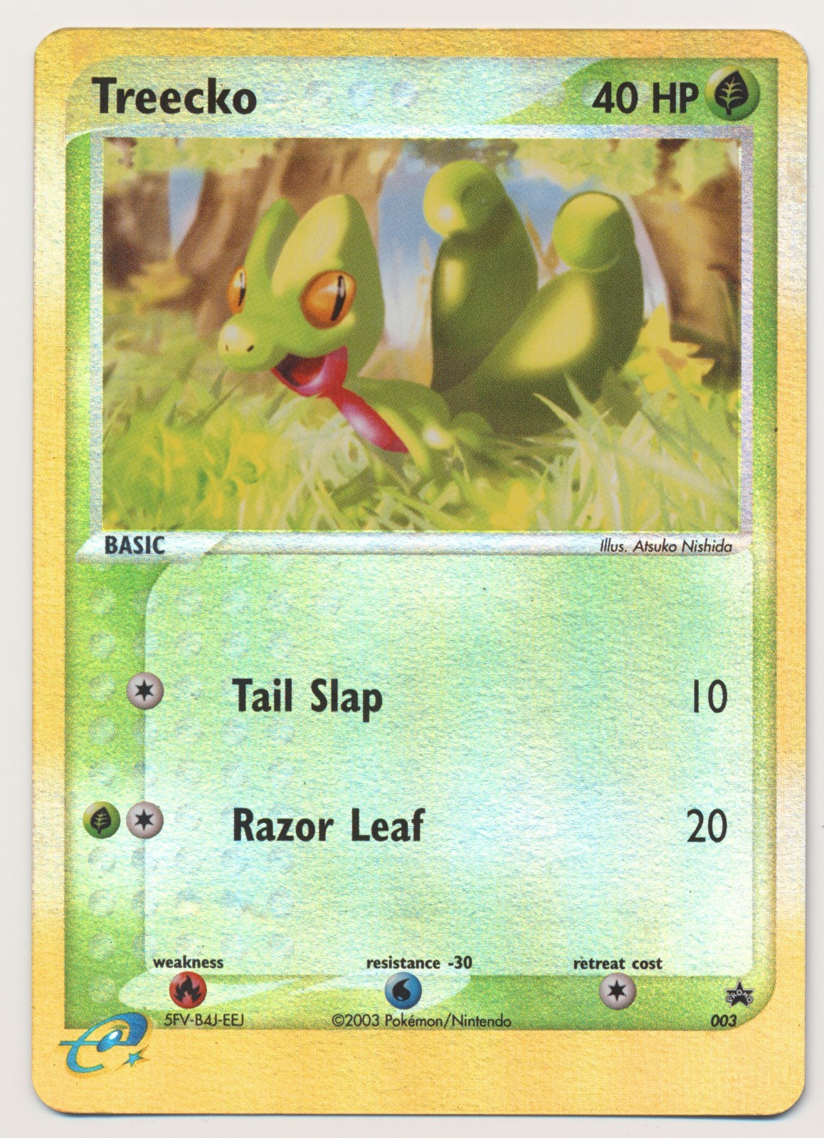Pokemon Black Star Promo Reverse Holo Treecko #003 LP Light Play Condition! A