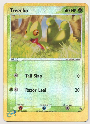 Pokemon Black Star Promo Reverse Holo Treecko #003 LP Light Play Condition! A