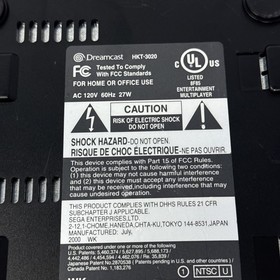 Broken Sega Dreamcast Sports Edition Black HKT-3020 Console - Powers On No Video