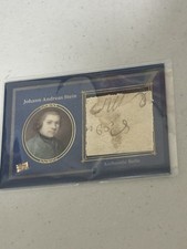 JOHANN ANDREAS STEIN AUTHENTIC HANDWRITTEN RELIC CARD PIECES OF THE PAST 