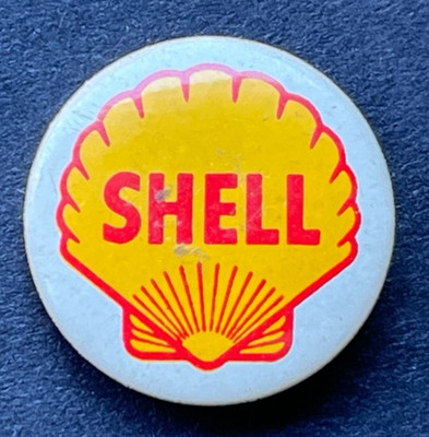 MOTORRAD Pin Anstecker SHELL Benzin Öl