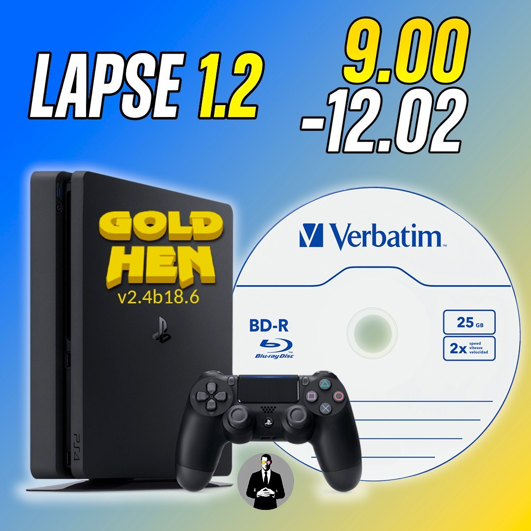 BD-JB Lapse 1.2.1 AIO PS4 Blu-ray Disc Firmware 9.00-12.02 No USB