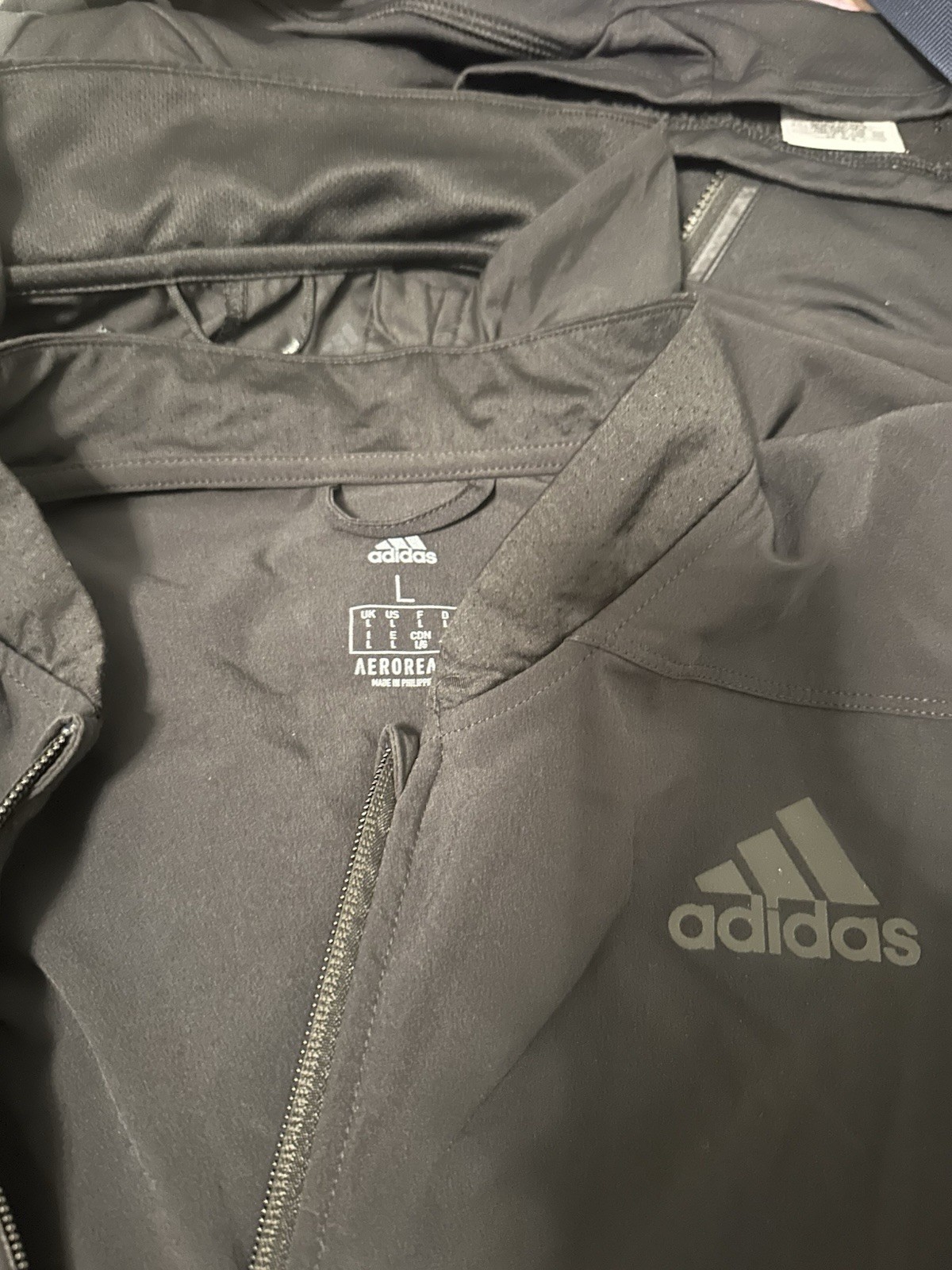 Adidas Men’s Large Black Full Zip Basic Track Jac… - image 2