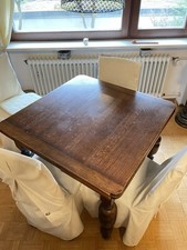 Antiker Tisch Zum Ausziehen mit Stühlen