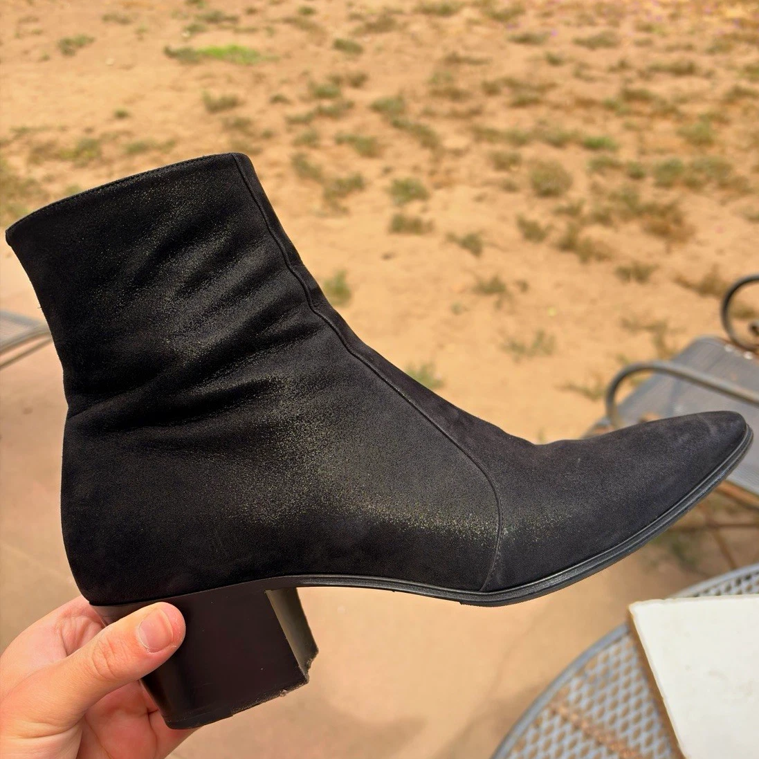25+ Saint Laurent Zip Suede Boots for Men for sale | Updated Oct 2026