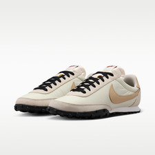 NIKE Waffle Racer IM8658-004 Light Bone Sail Black Linen