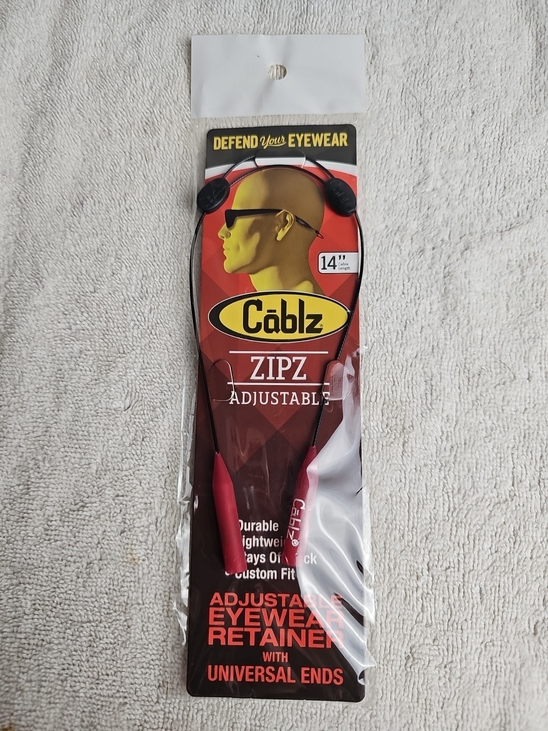 Cablz Zipz Easy to Wear Off the Neck High Quality Adjustable Eyewear Retainer