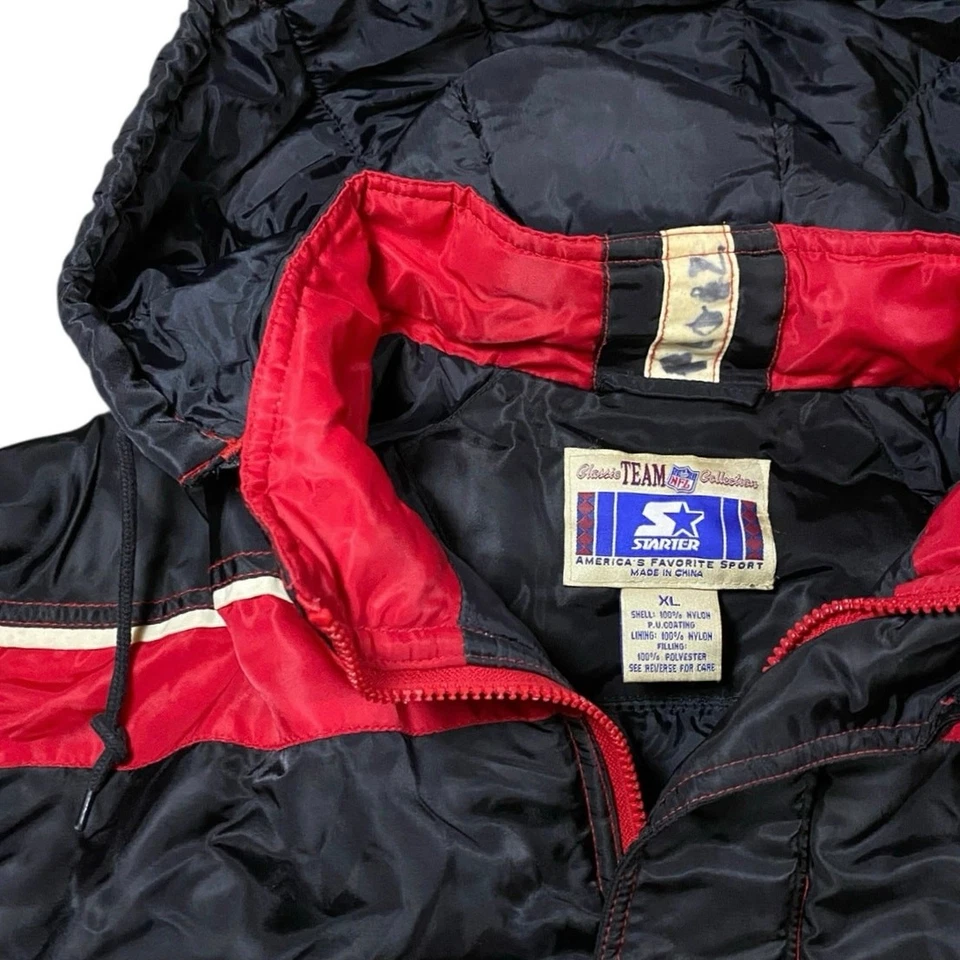 Vintage 90s Starter NFL Atlanta Falcons Pullover Puffer Jacket - XL - Image 3 of 4