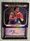 Moses Moody 2021-22 Panini Obsidian Rookie Eruption Auto Purple 52/75- GSW