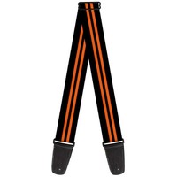 Guitar Strap - Stripe Black/Orange (Us Import) Acc Neu