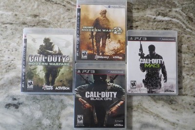 Call of Duty 4 Games Modern Warfare 1 2 3 + Black Ops COMPLETE PlayStation 3 PS3