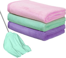 3 Pcs Extra Large Microfiber Cleaning Cloth 30" X 20" Washable Reusable Microfib