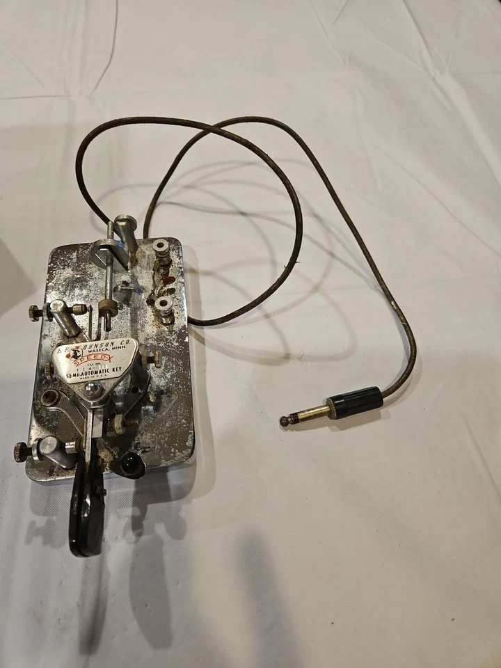Speed-X 114-501 Semi Automatic Morse Telegraph Key E.F. Johnson Company-Untested - Image 2 of 4