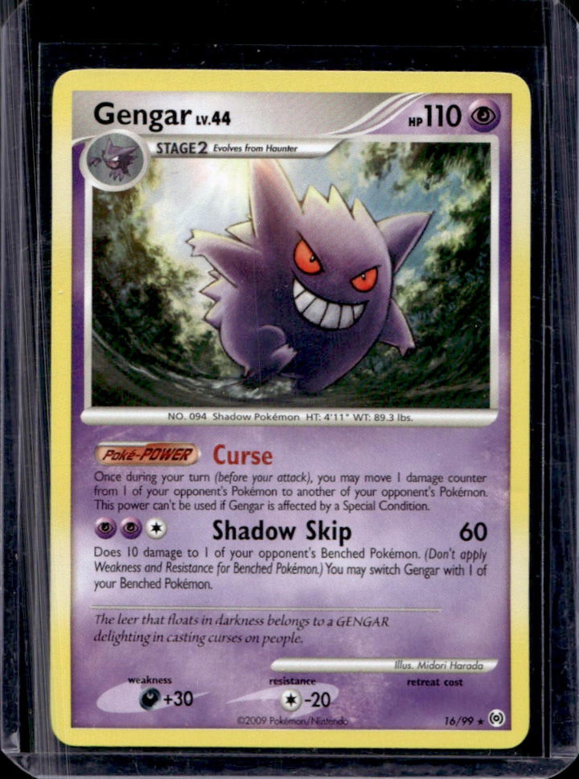 2009 Pokemon Platinum Arceus Gengar #16/99