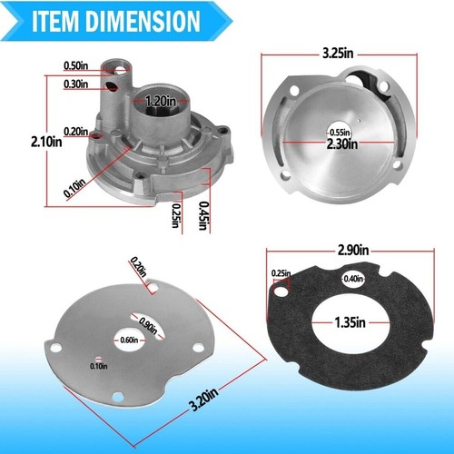 382296 Outboard Water Pump Impeller Rebuild Kit for Evinrude Johnson 9.5hp 10hp - Picture 6 of 11