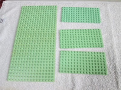 Lego - 4 Grundplatten Lightgreen  -  für u.a. Paradisa
