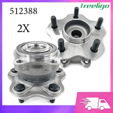 For Nissan Altima Maxima Murano FWD Front & Rear Wheel Bearing Hubs Kit (2PCS)