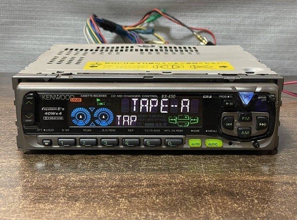 Kenwood RX-450 1DIN Cassette Deck Player Working | eBay
