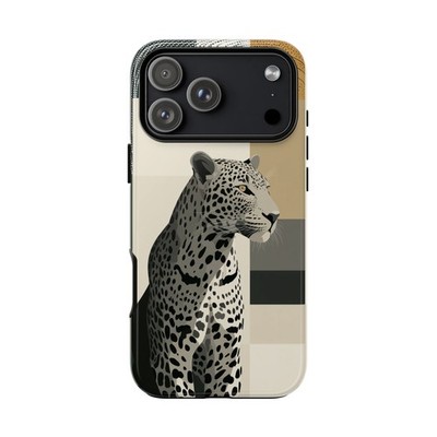 Phone Ink - iPhone | Galaxy | Pixel Case - Leopard Sand Black Artwork