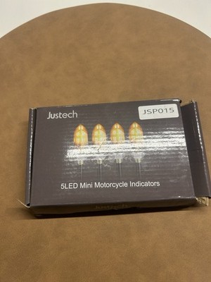 Justech 12V LED Smoked Microblinker Miniblinker Motorrad 4 Stück