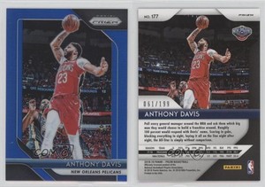 2018-19 Panini Prizm Blue Prizm /199 Anthony Davis #177