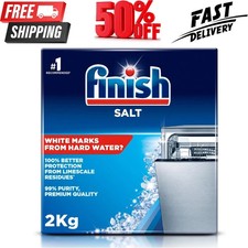 Finish Dishwasher Salt | 2kg Pack | Salt for Dishwashers and Water Softeners 2.37 per kilo