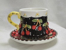 Mary Engelbreit Brownlow Very Cherry Teacup /...