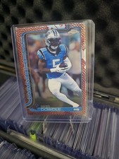 2025 Topps Chrome Pigskin Rico Dowdle #43 Carolina Panthers