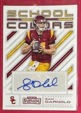 2018 Sam Darnold-Panini, Contenders Draft Picks-School Colors, rookie auto. card. rookie card picture