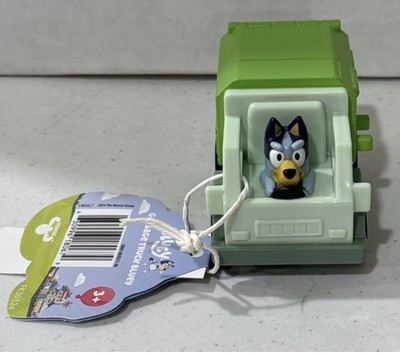 Bluey 3'' Inch Mini Racers Vehicle Car Green  Garbage Truck Bluey