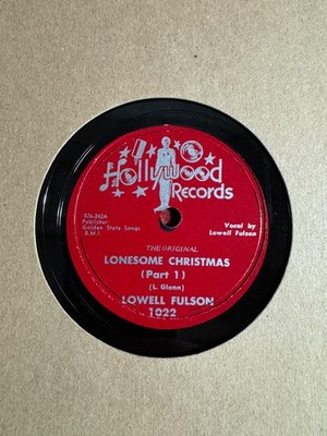 78Rpm, Blues, Lowell Fulson 'Lonesome Christmas' US Hollywood! E