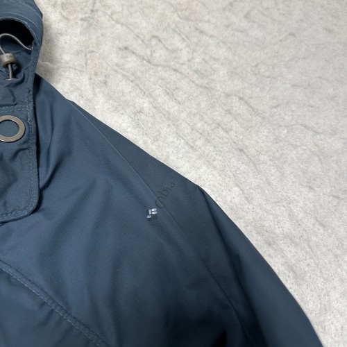 Columbia Omni Shield Navy Trench Coat Womens Water Wind Resistant Size Small S - Picture 8 of 16