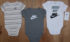 Nike Baby Boy 3 Piece Bodysuit Set White, Beige, Gray  Black Never Not Nike 
