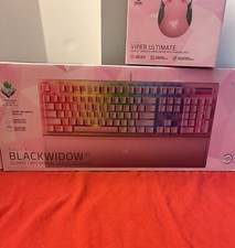 Razer Pink Gaming Set, Headset, Mouse, Keyboard, and Stand