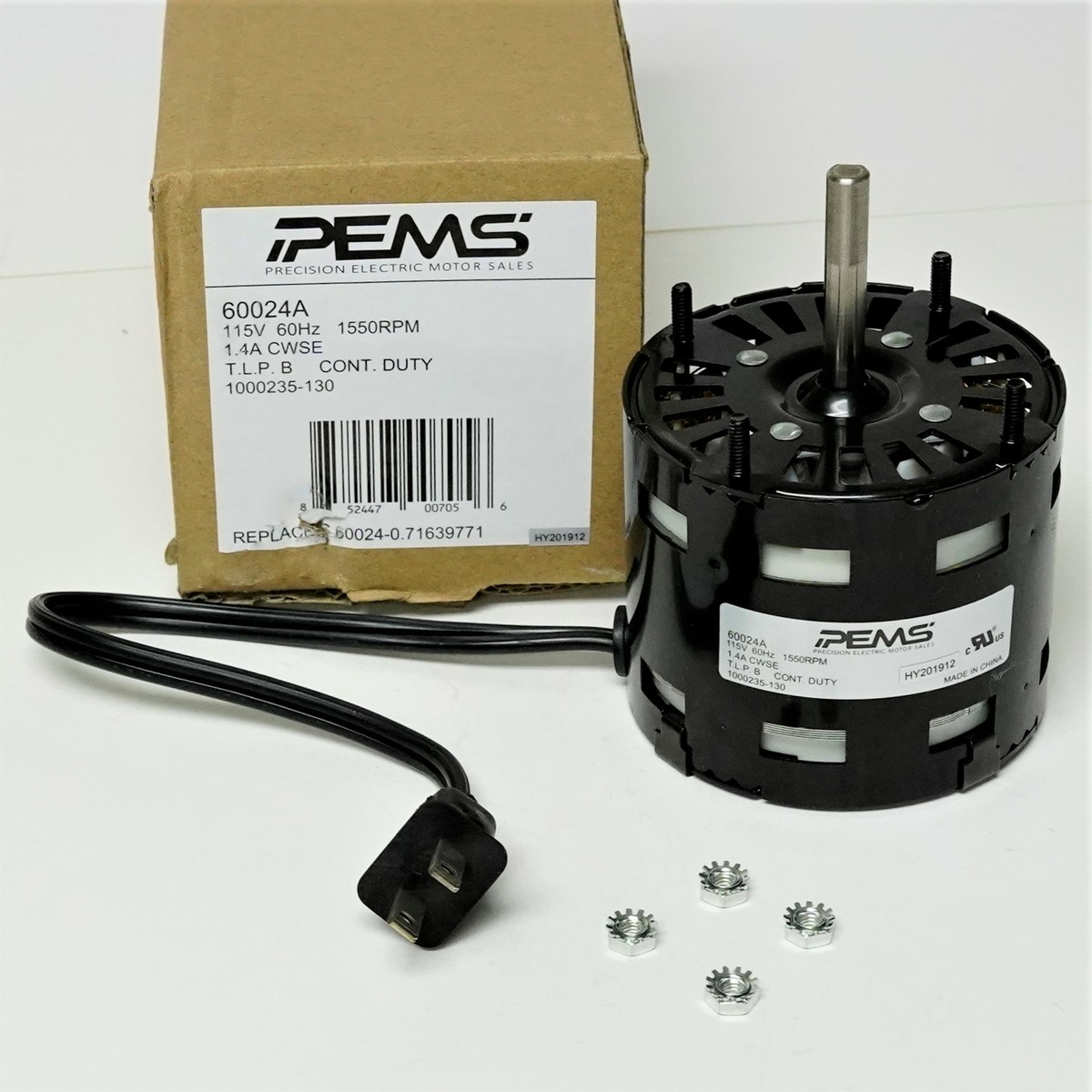Electric Fan Motor for Penn Ventilator 60024-0 Zephyr ZJ1 | eBay