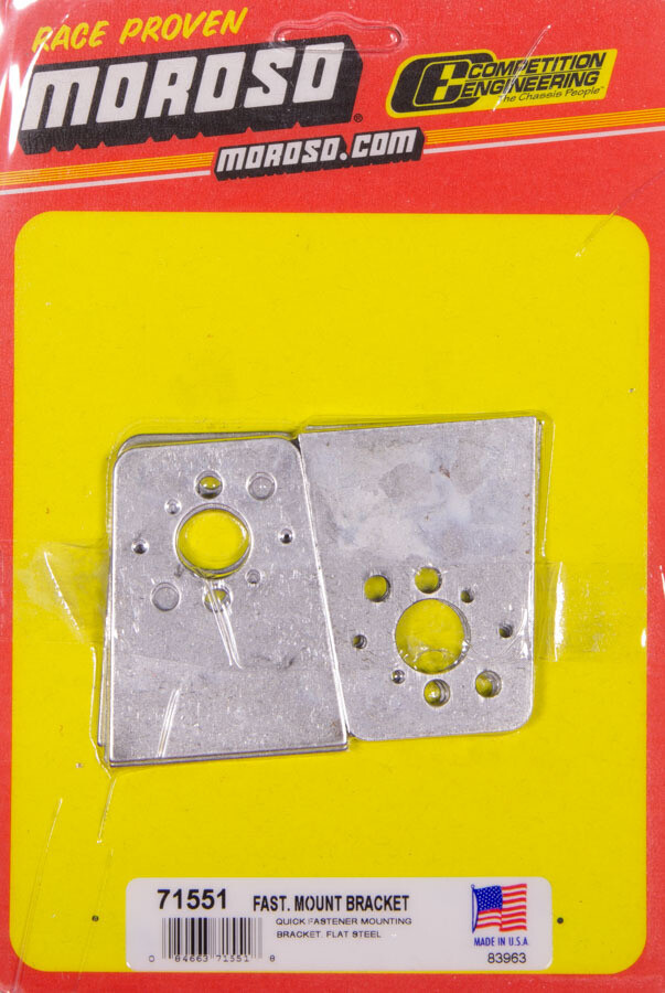 Moroso Quick Fastener Mounting Bracket Weld-On Lg & Sm Spring Moroso Quick Fastener Mounting Bracket Weld-On Lg & Sm Spring