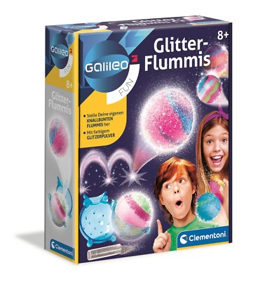 Clementoni Galileo Crazy Ball Glitter Flummis Fußball Experimentierkasten 59220