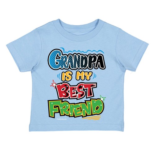 XtraFly Apparel Jugend Kleinkind Opa ist bester Freund Kinder Kind Rundhalsausschnitt T-Shirt - Bild 1 von 10