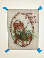 Authentic Vintage 90's Lord Never Fails Jesus Heat Transfer Iron On NOS