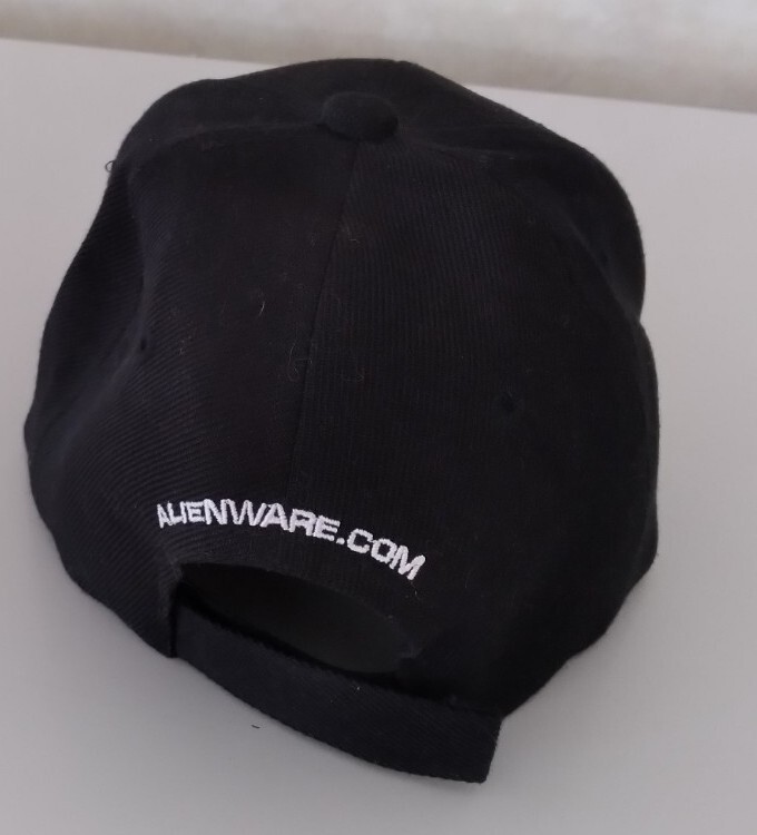 Men’s Alienware Black Adjustable Hat Polyester On… - image 3
