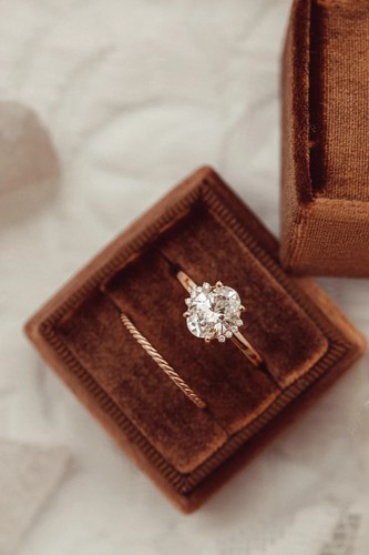 Oval Cut 9x7 mm Zircon Ring Leaf Floral Marquise Cut 925 Silver Engagement Ring - Picture 10 of 10