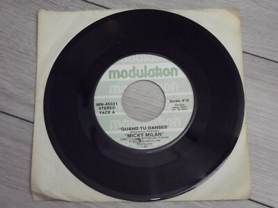 Micky Milan Quand tu Danses / C'est pas la Peine Vinyl 7'' 45 RPM